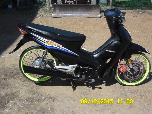 ขายรถมอเตอร์ไซค์ HONDA WAVE100S ปี50 ท้ายดำ สีดำ