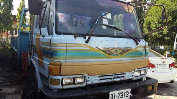 หกล้อ ฮีโน่ FD178 HO7C 185 เครน TANADO 3ตัน ช่วงยาว 7.20ม ยาง900 ทิฟฟี เพาเวอร์ สภาพดีพร้อมใช้ ทะเบียนพร้อมโอน ราคา 485,000บ