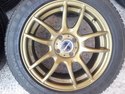 ขายล้อ Lenso PdE ขอบ15 4รู100 กว้าง7 ET40 พร้อมยาง  4 ล้อ