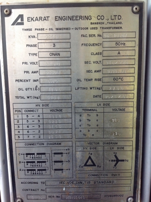 หม้อแปลง 2000KVA