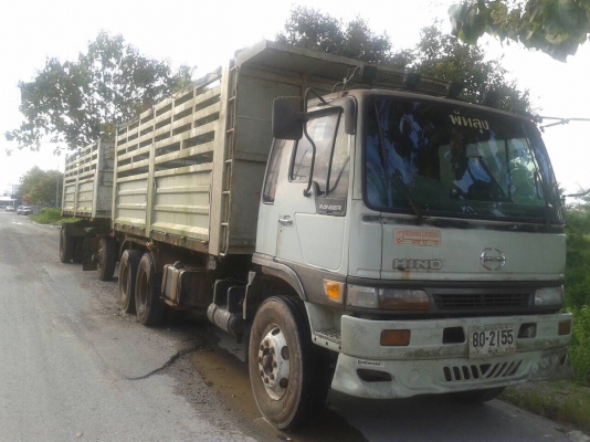 ขายรถบรรทุก 18 ล้อพ่วงแม่ลูกดัมพ์ HINO FM226 เครื่อง PO9C 320 แรงม้าหัวสิงห์ไฮเทค ลูกพ่วง 2 เพลา ราคา 950000