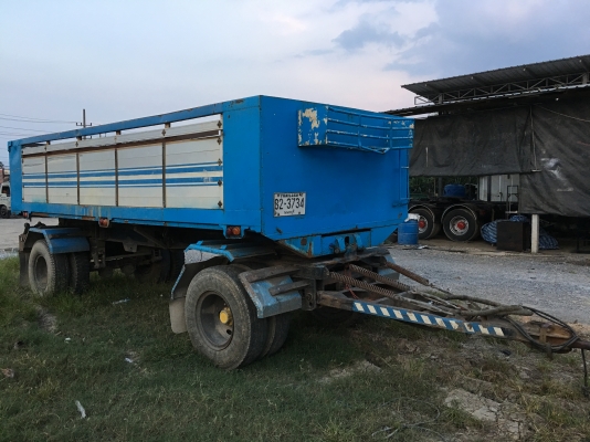 ลูกพ่วงดั้ม2เพลาแผงข้างอลูมีเนียมราคา270,000฿