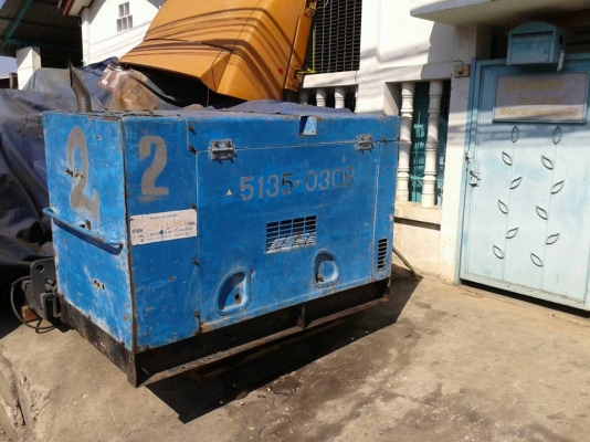 ปั้มลมแอร์แมน PDS 125 S พร้อมหัวแย็กปูนและสายลมพร้อมใช้