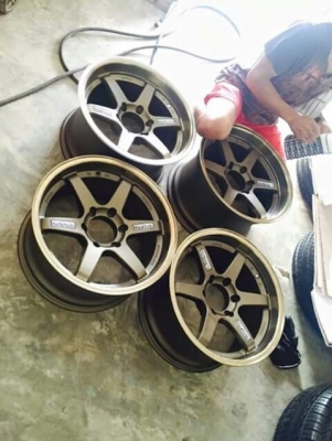 ขายล้อแม็ก te 37 ก้านตรงขอบ 18 6ู