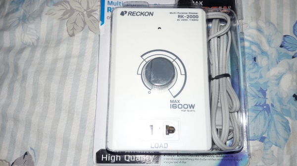 ขายกล่องปรับรอบมอเตอร์ไฟฟ้าและหรี่ไฟได้RECKON MAX1600W