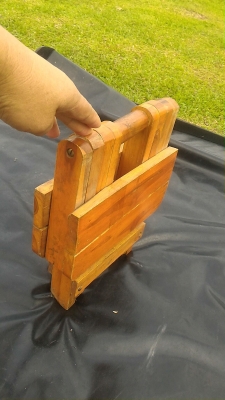 เก้าอี้ไม้สักพับเก็บได้ แข็งแรง สวยงาม ทนทาน