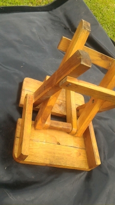 เก้าอี้ไม้สักพับเก็บได้ แข็งแรง สวยงาม ทนทาน