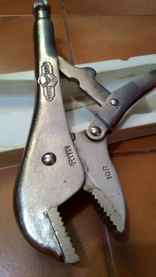 ขายคีมล็อคปากแบน VISE GRIP 8R MADE IN USA.