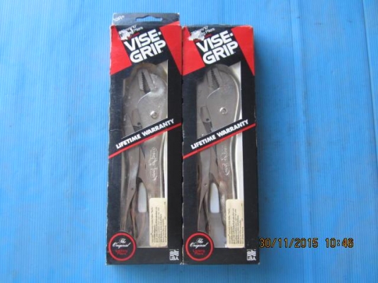 ขายคีมล็อคปากแบน VISE GRIP 8R MADE IN USA.