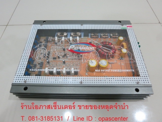 เพาเวอร์แอมป์ 4CH Posidon 2500Watts.max รุ่น PS485S สภาพดี ขายถูก