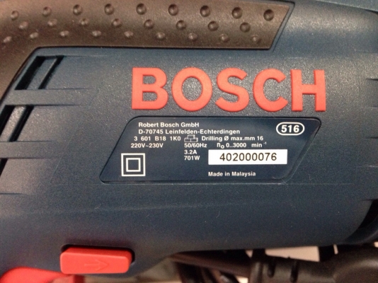 สว่านกระแทก BOSCH รุ่น GSB 16 RE 4 หุน ของใหม่