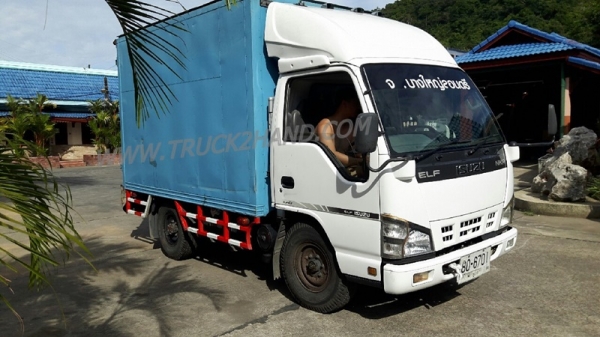รถบรรทุก ตู้แห้ง ISUZU NKR กระบะยาว 3.20 เมตร มีแอร์ 100 แรงม้า