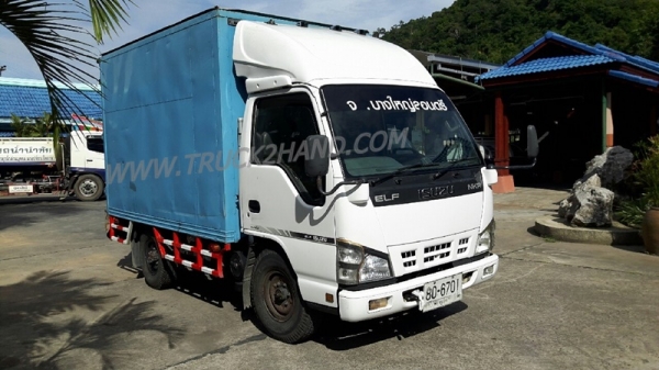 รถบรรทุก ตู้แห้ง ISUZU NKR กระบะยาว 3.20 เมตร มีแอร์ 100 แรงม้า