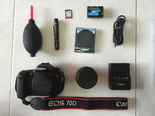 ขายกล้อง Cannon EOS 70D พร้อมเลนส์ EF-S 18-55mm สภาพ 90\% ขายกล้อง Cannon EOS 70D พร้อมเลนส์ EF-S 18-55mm สภาพ 90\%