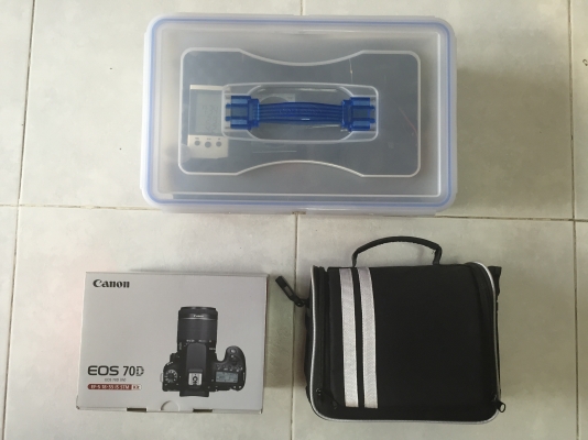 ขายกล้อง Cannon EOS 70D พร้อมเลนส์ EF-S 18-55mm สภาพ 90\%