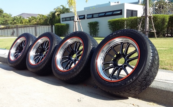 แม็ก,20X9.5 6รู ยางยุ่น,265-50-20 ปี15 สวยๆชุด 29,000