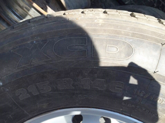 กระทะบรรทุก1คู่พร้อมยางMichelin ดอกเต็ม