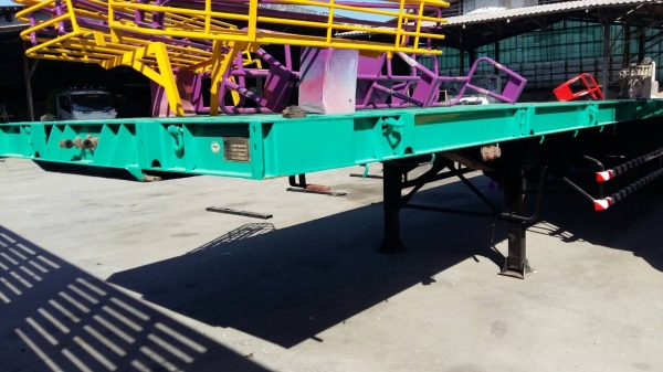 ขายด่วน หางเทรลเลอร์พื้นเรียบ 40 ฟุต 3 เพลา