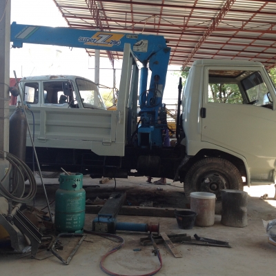 สด  ผ่อน HINO 117 แรง ติดเครน เก่านอก 2.93 ตัน