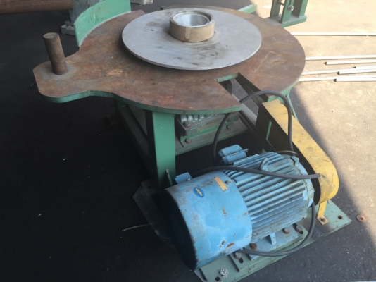 ขายเครื่องม้วนพลาสติก มอเตอร์7แรงมีเบรกในตัว ใต้ฐานม้วนมีเกียร์ทด