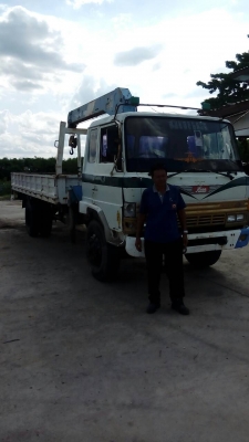 รถบรรทุกติดเครน HINO  เครนยี่ห้อ TADANO 195 แรงม้า ปีจดทะเบียน 2541