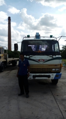 รถบรรทุกติดเครน HINO  เครนยี่ห้อ TADANO 195 แรงม้า ปีจดทะเบียน 2541