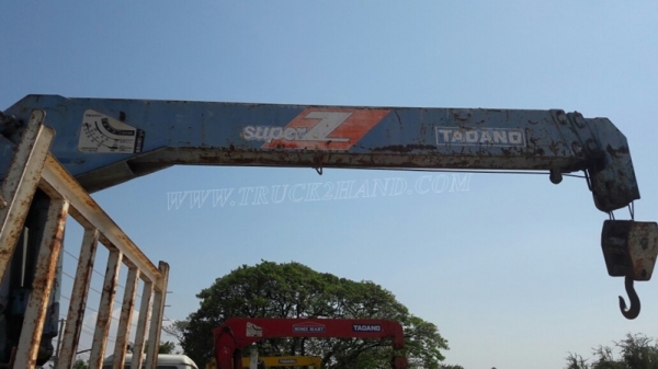 รถบรรทุกติดเครน HINO  เครนยี่ห้อ TADANO 195 แรงม้า ปีจดทะเบียน 2541