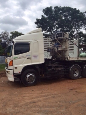 ขายด่วนรถสิบล้อหัวลาก พร้อมหางสามเพลา  HINO  MEGA 344  ปี 51  รถสภาพดีมาก  พร้อมใช้งาน เอกสารพร้อม