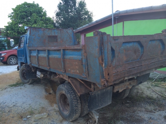 6ล้อดั้ม 110แรง ISUZU NPR59LU-7102057 เครื่องสวย 4BE1-750131..เฟืองท้ายใหญ่ Fหน้า Fหลัง..