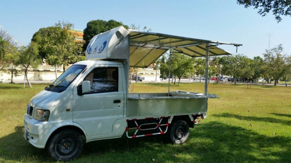 ขายรถทำมาหากิน  DFM สีขาวปี 2015 พร้อมตู้ขายของพร้อมใช้