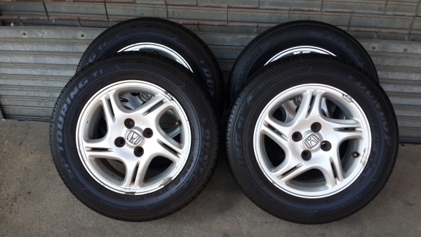 ล้อเดิม Honda ขอบ14 4รู100 ยางปี11/14 สวยๆ