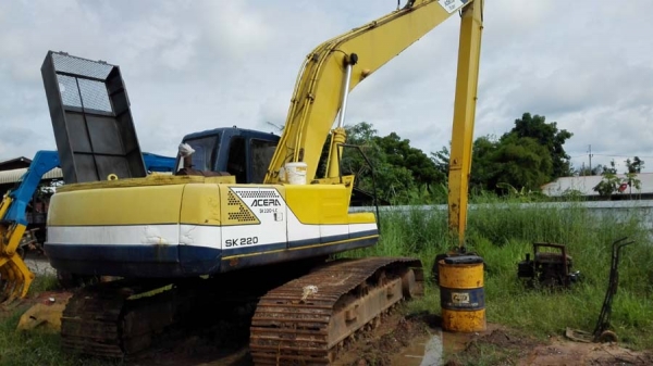 แม็กโฮลมือสอง/ Kobelco SK220 Mark 3 บูมยาว สวยเต็มพร้อมลุย