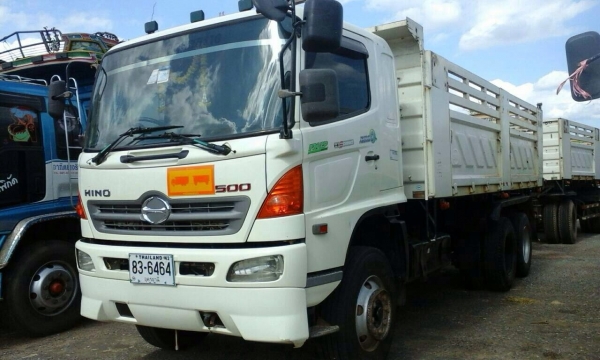 ขายด่วน  hino  mega 380  ปี 54   พ่วงแม่ลูกดั้มพ์   วิ่งได้แสนกว่ากิโล  พร้อมใช้งาน