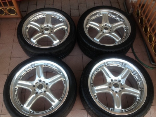 ล้อแท้ VORK GTC 18หน้า8หลัง9อ๊อฟ43หลัง44 5รู114สีเดิมญี่ปุ่นสภาพตามรูป