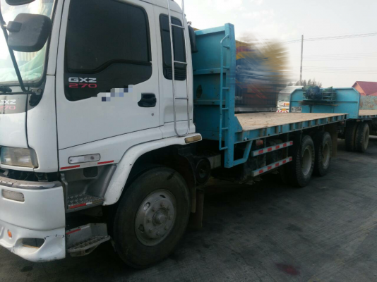 ขายรถพ่วงพื้นเรียบ 18 ล้อ แม่-ลูก ISUZU 270 ปี.47 รถสวย ราคา.1300000 ต่อรอง