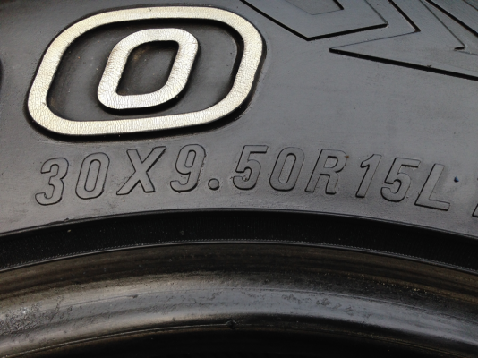 ยาง All Maxxis 30 9.5 R15 พร้อมใช้งาน ราคาไม่แพง