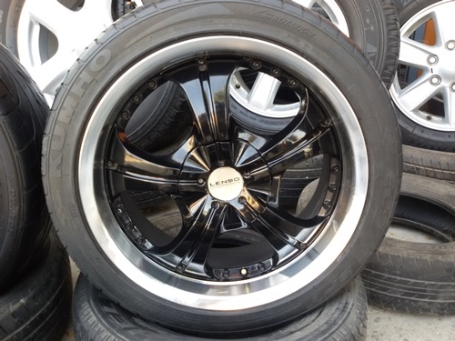 ขายล้อLENSO 17 4รู100 กว้าง7 ET38 พร้อมยาง 4 ล้อ