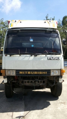 ขายรถบรรทุก 18 ล้อแม่ลูกพื้นเรียบ MITSUBISHI FN527MA 195 แรงม้า ลูกพื้นเรียบ 2 เพลา ราคา 730000
