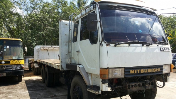 ขายรถบรรทุก 18 ล้อแม่ลูกพื้นเรียบ MITSUBISHI FN527MA 195 แรงม้า ลูกพื้นเรียบ 2 เพลา ราคา 730000
