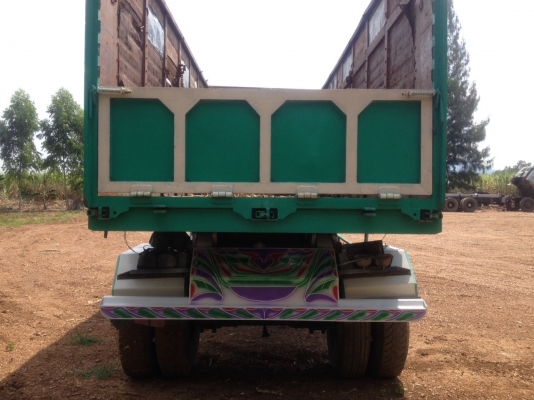 ขายดาวน์ ลูกพ่วงดั้ม 2เพลา คอกเหล็กสูงหนา ทะเบียนครบไม่ขาด