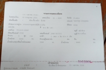 ขายรถบรรทุกหกล้อดั้มเกษตรฮีโน่QDR ซี่รี่ส์ 500 เครื่อง 240 แรงม้า