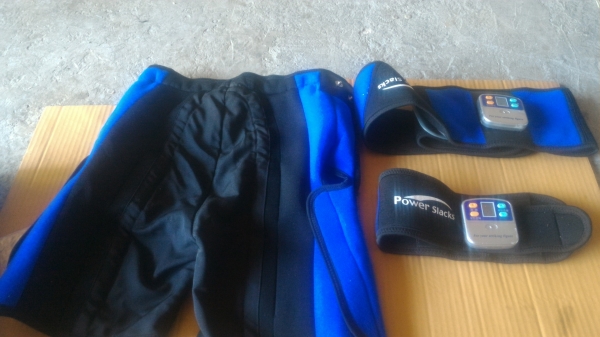 ชุดและอุปกรณ์ power slacks มีกางเกงและอุปกรณ์ออกกำลัง บริหารสัดส่วน