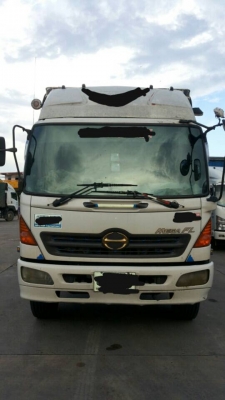 ขายรถบรรทุก 18 ล้อพ่วงแม่ลูกคอกรั้ว HINO MEGA 260 แรงม้าปี 2548 เพลาเดี่ยว ลูกพ่วง 2 เพลา ราคา 1500000
