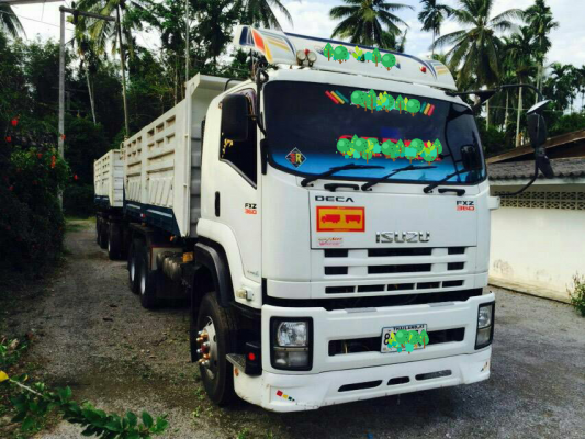 ขายรถบรรทุก 22 ล้อ พ่วงแม่ลูก-ดั๊มพ์ ยี่ห้อ ISUZU DEGA FXZ 360 แรงม้า ปี 2555  ( การันตีรถสวยจริงๆ  เจ้าของขายเอง )