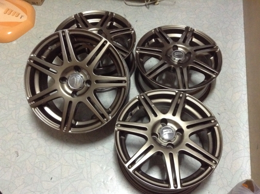 แม็กแท้เมดอินเจแปนขอบ15นิ้ว4รู100กว้าง6.5เดิมๆไม่มีซ่อม