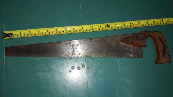 ขายเลื่อยตราตางานเก่าๆด้ามไม้สวยคลาสลิกยาว18นิ้วฟันสวยครบๆ