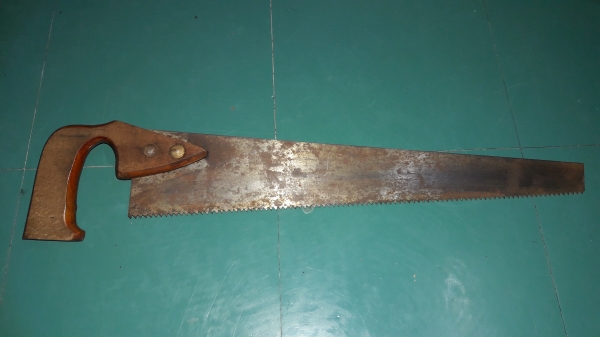 ขายเลื่อยตราตางานเก่าๆด้ามไม้สวยคลาสลิกยาว18นิ้วฟันสวยครบๆ