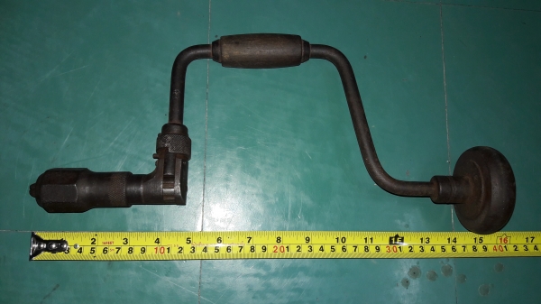 ขายสว่านข้อเสืองานเก่าโบราณตรารวงข้าวด้ามไม้GERMANY