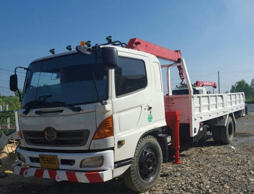 หกล้อ ฮีโน่ FG1JPPA 212ปี46 ติดเครน 4.8 ตัน ยาว 7.20ม สภาพดีสวยพร้อมใช้ ทะเบียนพร้อมโอน ราคา 1,150,000บ ต่อรองได้