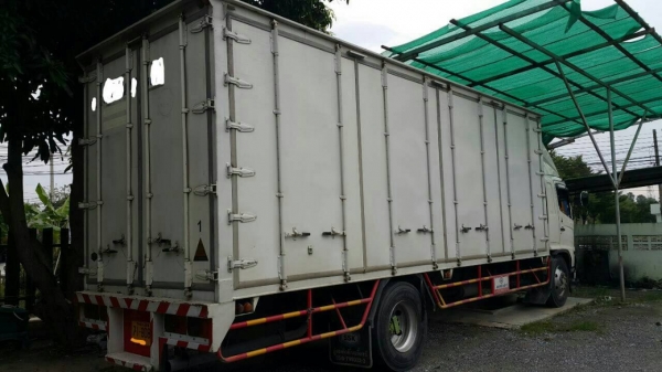 HINO MEGA FG QDR 212แรงม้า7.5ม. ปี2555(13)ตู้แห้ง10บานสวยกริบๆบางๆเดิมๆพร้อมใช้งาน